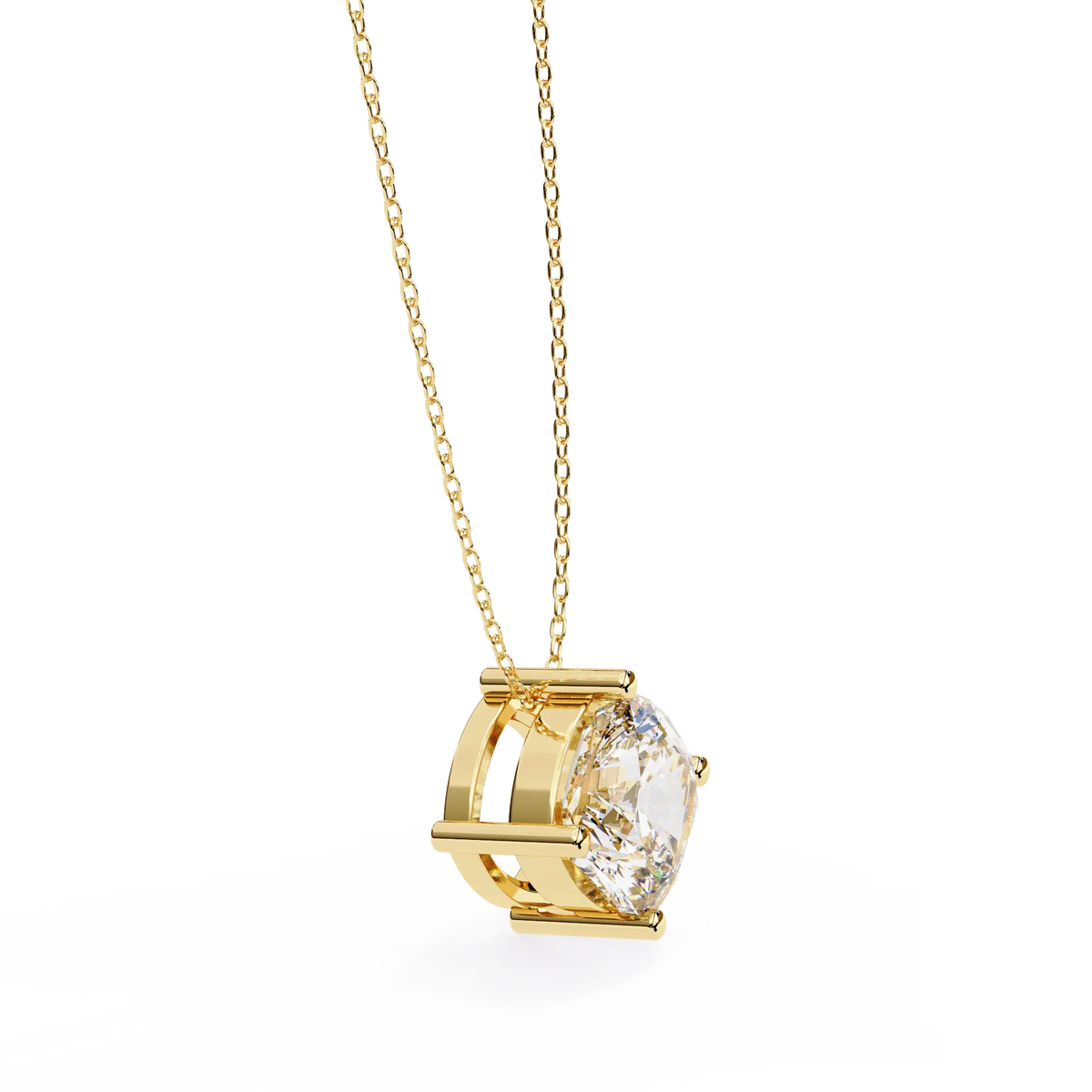 Celestia Cushion Lab-Grown Diamond Pendant - Ophiratbf