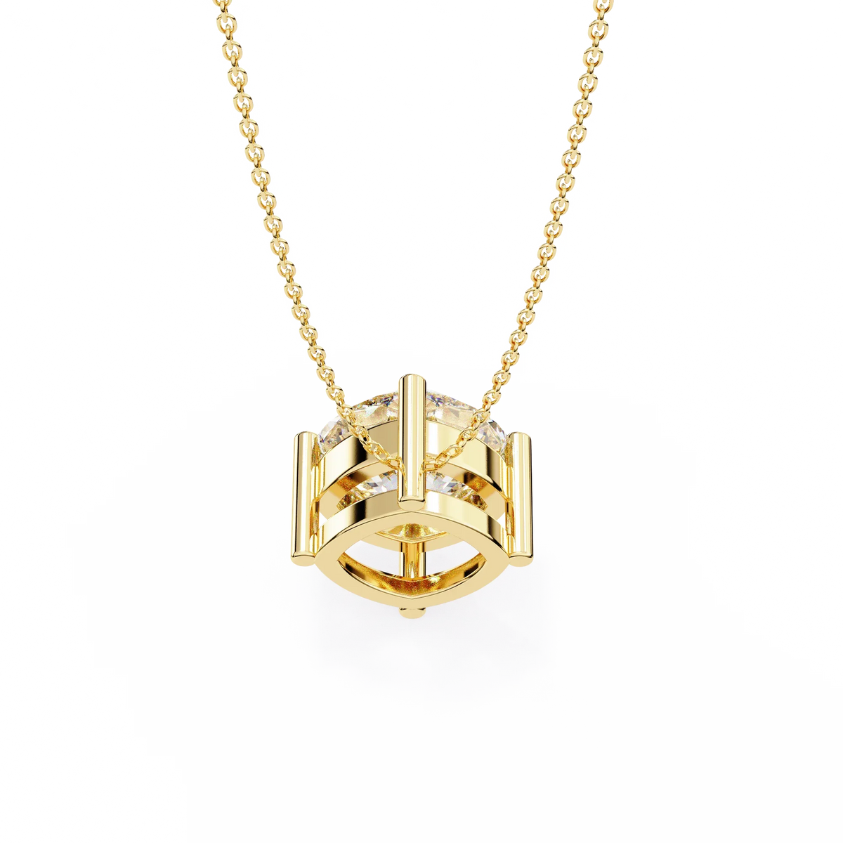 Celestia Cushion Lab-Grown Diamond Pendant - Ophiratbf
