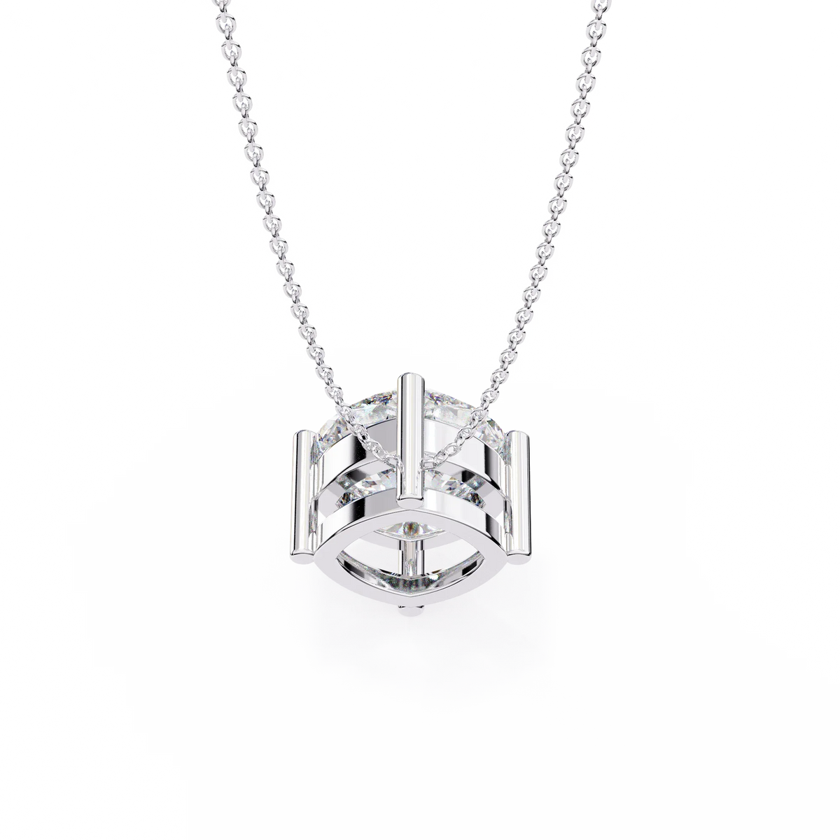 Celestia Cushion Lab-Grown Diamond Pendant - Ophiratbf