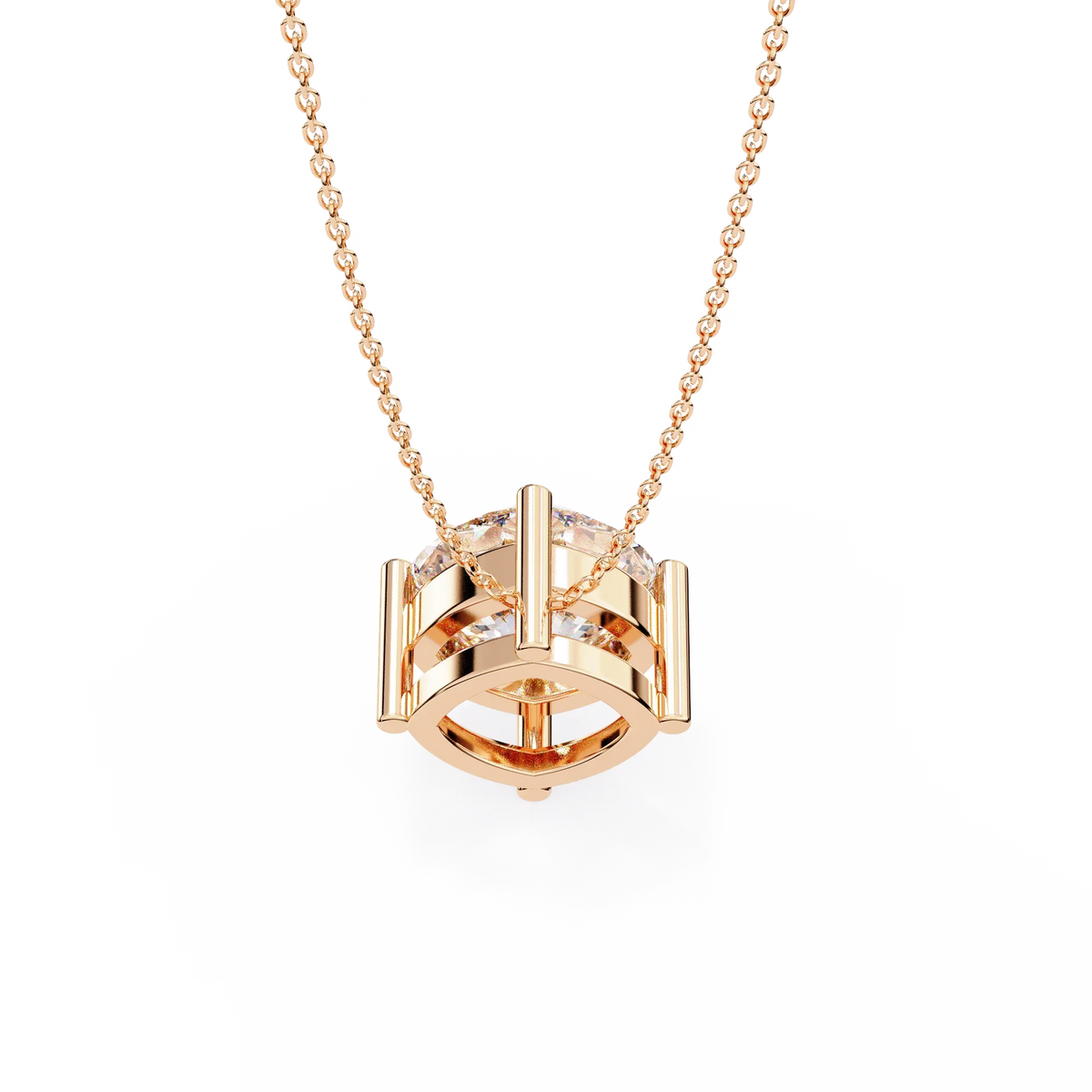 Celestia Cushion Lab-Grown Diamond Pendant - Ophiratbf