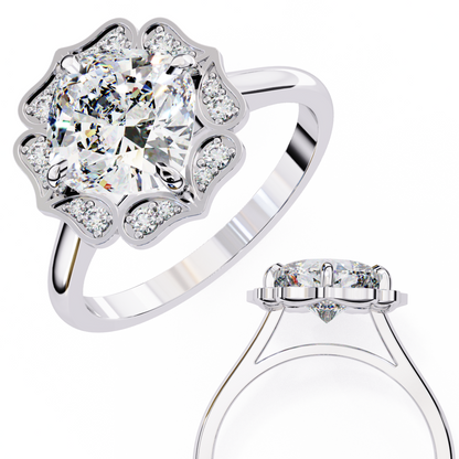 Sovereign Cushion Glow Lab Grown Diamond Ring