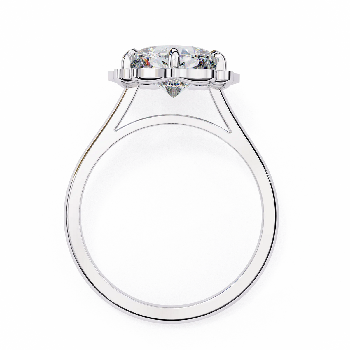 Sovereign Cushion Glow Lab Grown Diamond Ring - Ophiratbf