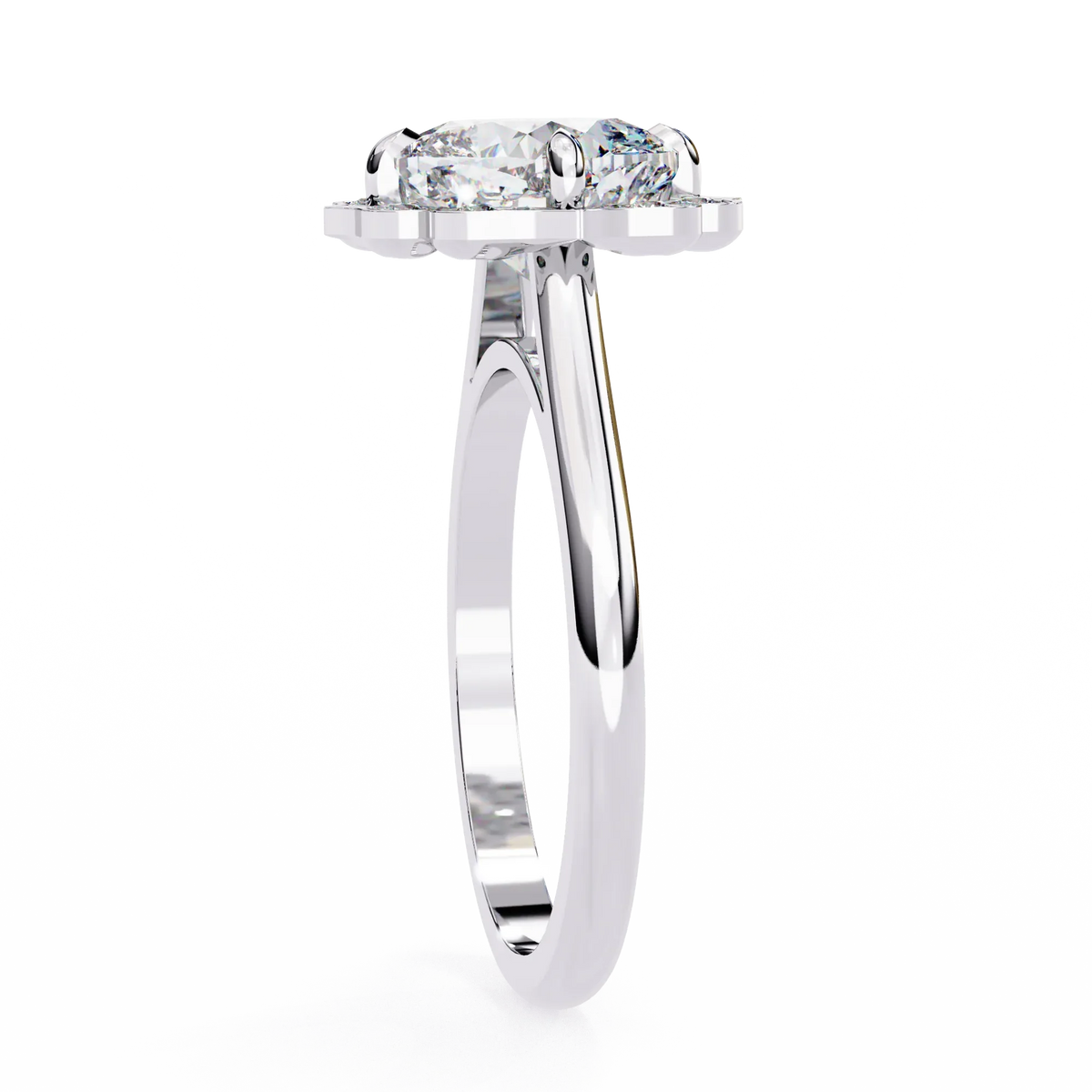 Sovereign Cushion Glow Lab Grown Diamond Ring - Ophiratbf