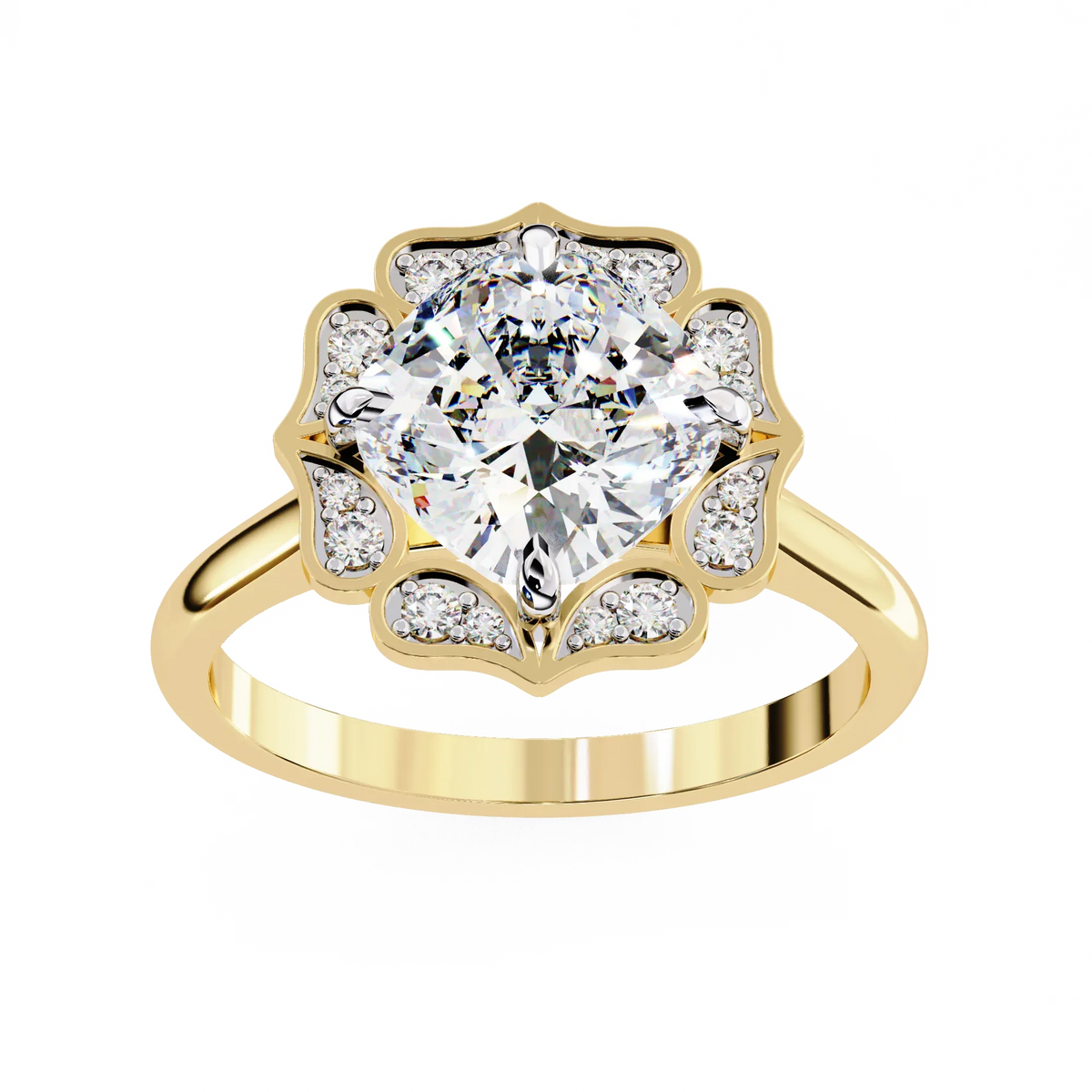Sovereign Cushion Glow Lab Grown Diamond Ring - Ophiratbf