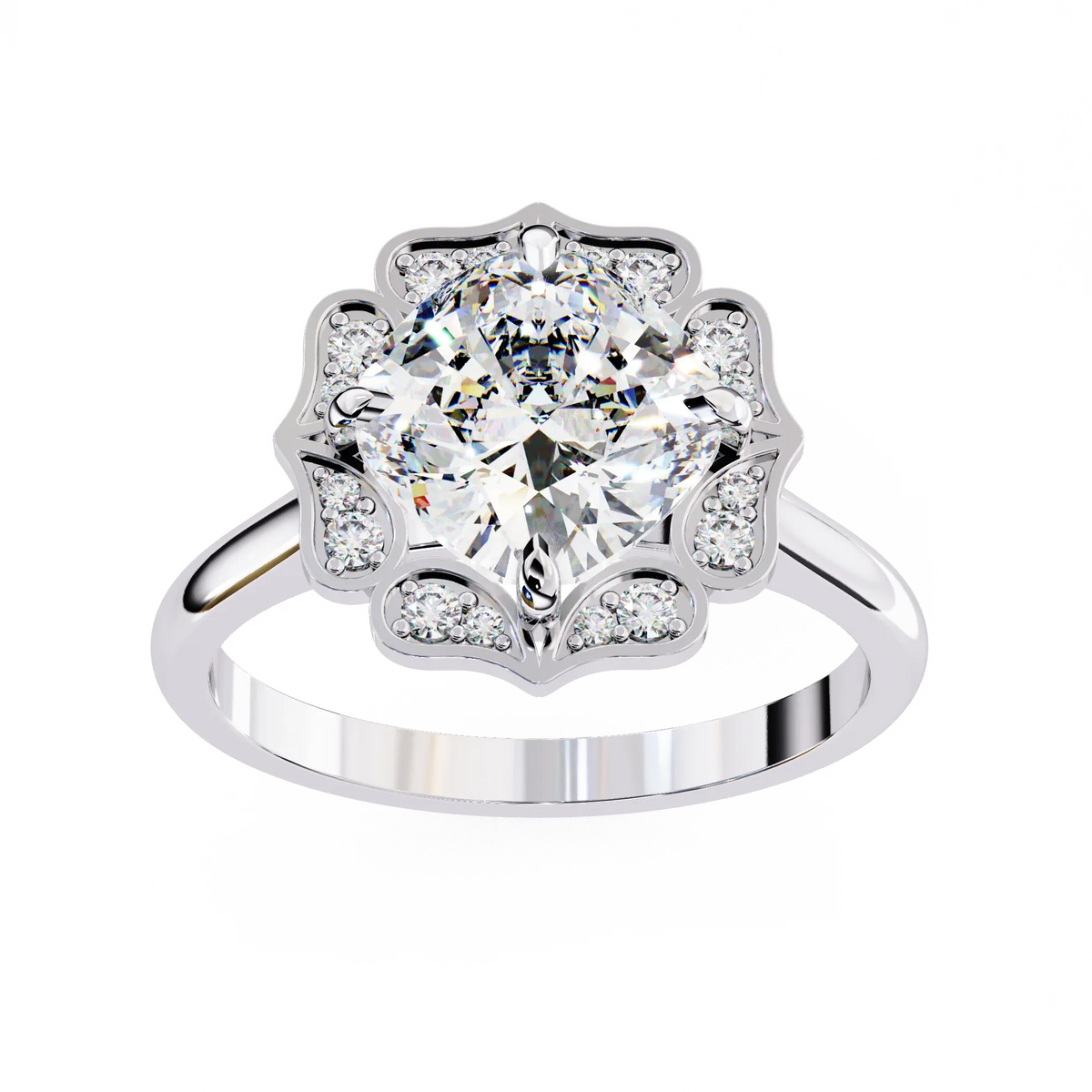 Sovereign Cushion Glow Lab Grown Diamond Ring - Ophiratbf