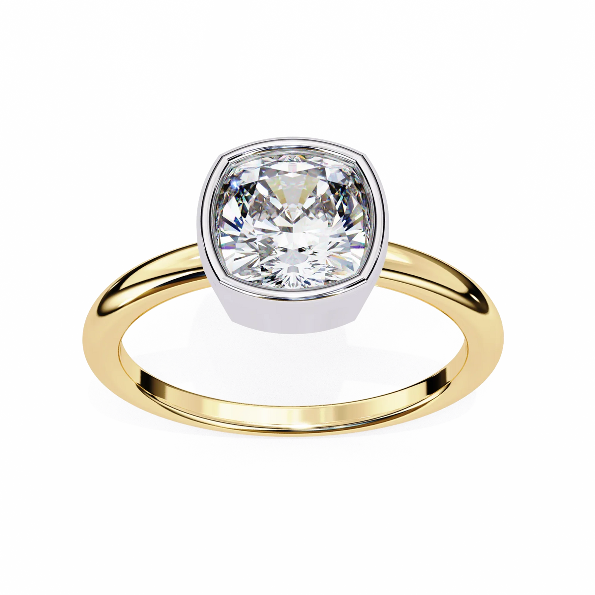 Cushion Blossom Lab Grown Diamond Ring - Ophiratbf