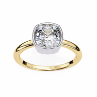 Cushion Blossom Lab Grown Diamond Ring - Ophiratbf