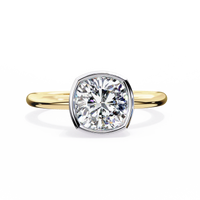 Cushion Blossom Lab Grown Diamond Ring - Ophiratbf