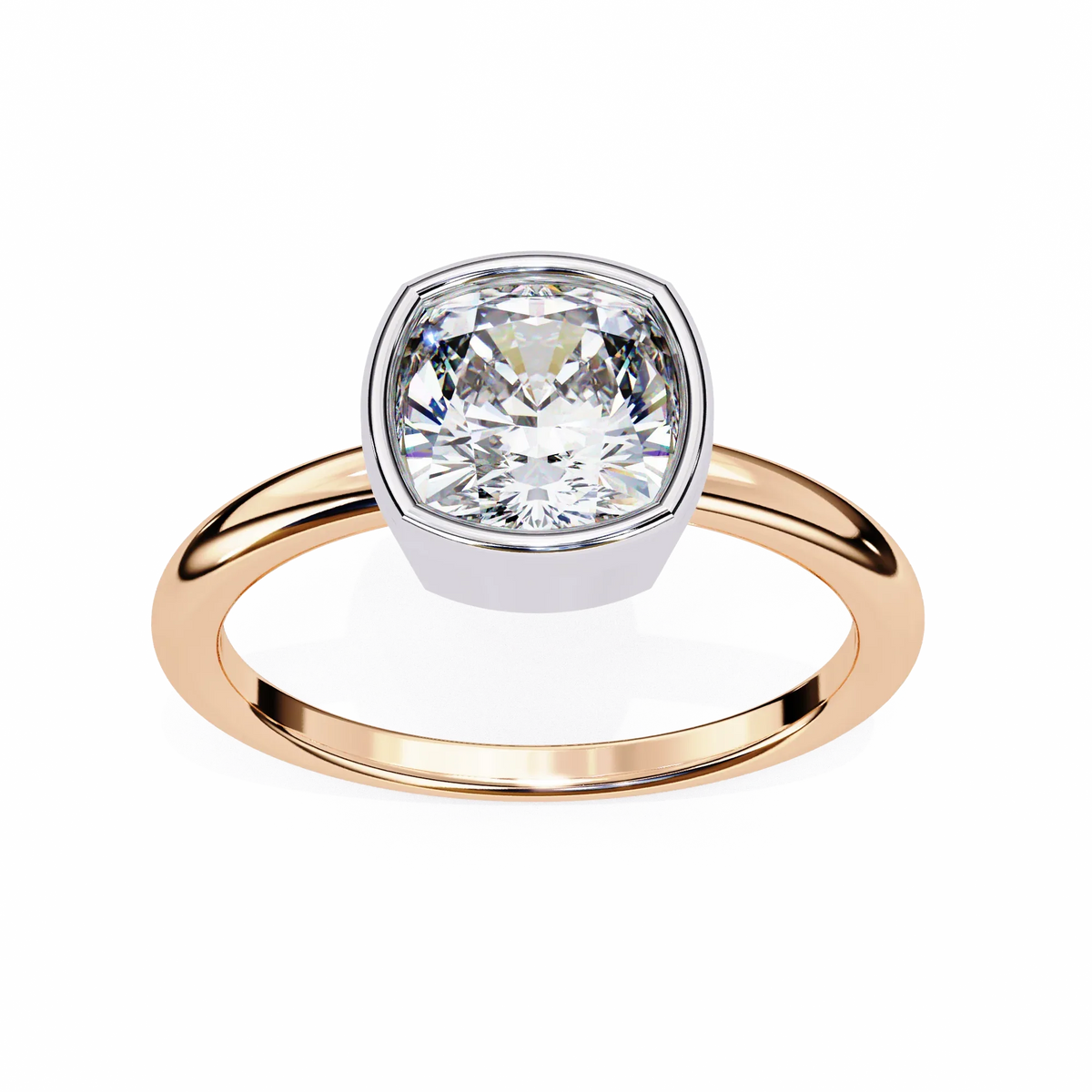 Cushion Blossom Lab Grown Diamond Ring - Ophiratbf
