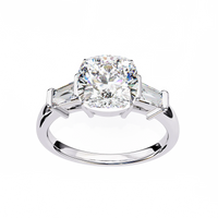 Eternal Cushion Lab Grown Diamond Ring - Ophiratbf