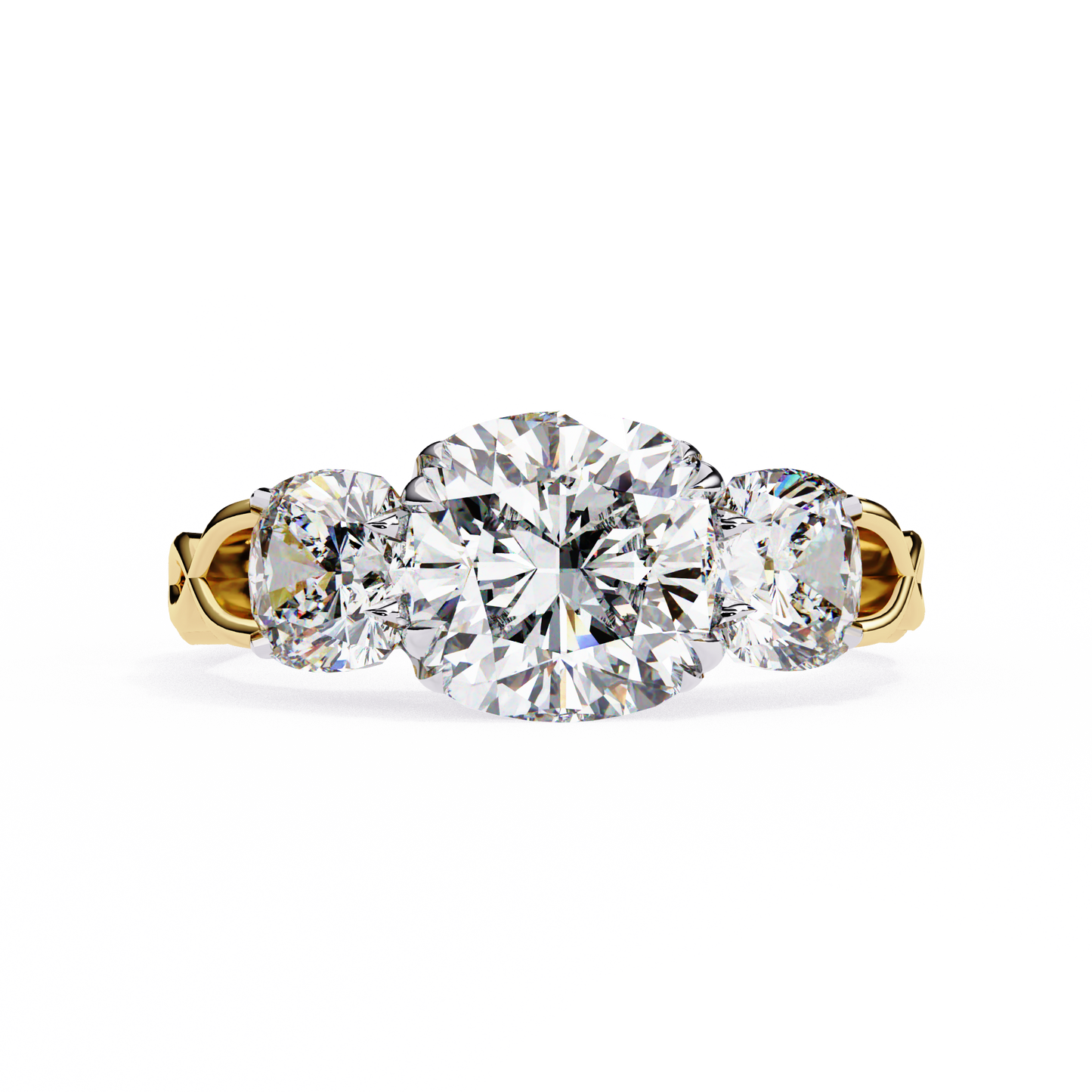 celeste trilogy lab grown diamond ring