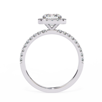Ophira Lab Grown Diamond Emerald Halo Ring - Ophiratbf