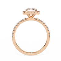Ophira Lab Grown Diamond Emerald Halo Ring - Ophiratbf
