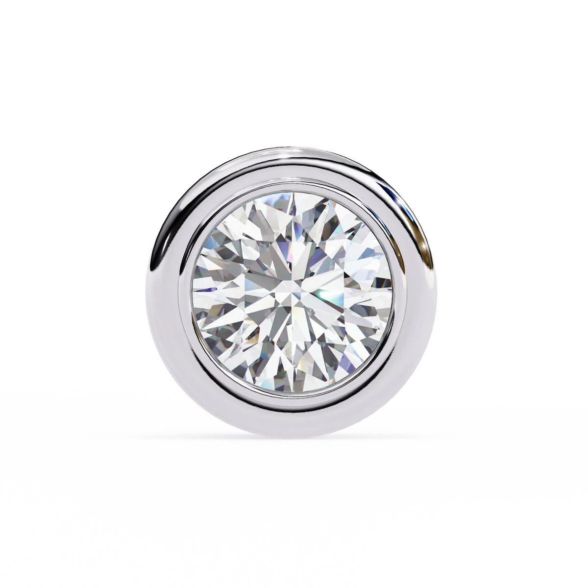 Luna Bezel Lab Grown Diamond Studs - Ophiratbf