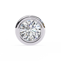 Luna Bezel Lab Grown Diamond Studs - Ophiratbf