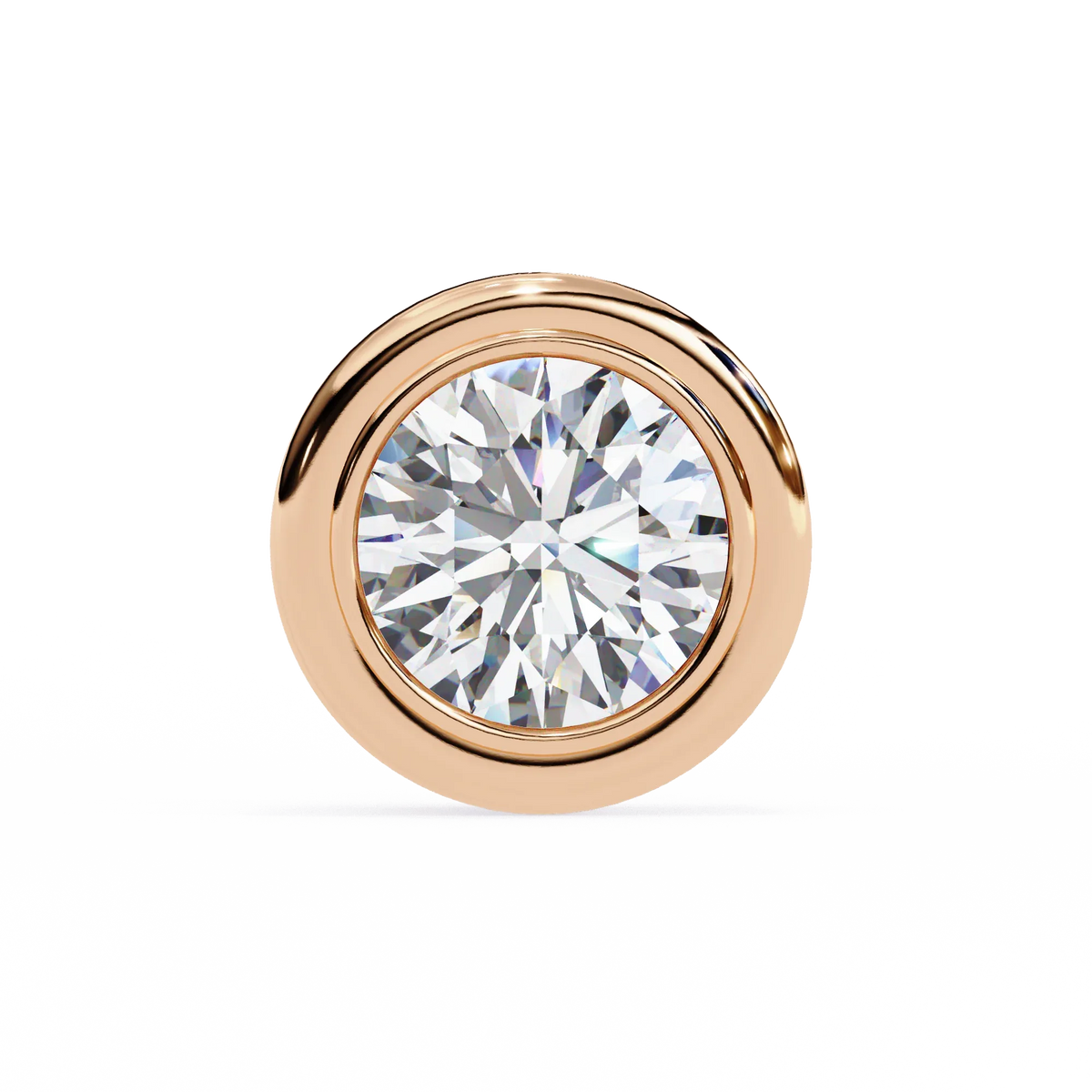 Luna Bezel Lab Grown Diamond Studs - Ophiratbf