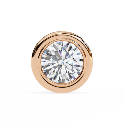 Luna Bezel Lab Grown Diamond Studs