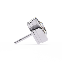 Luna Bezel Lab Grown Diamond Studs - Ophiratbf