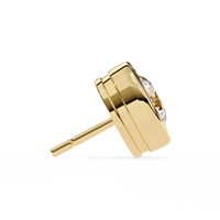 Luna Bezel Lab Grown Diamond Studs - Ophiratbf