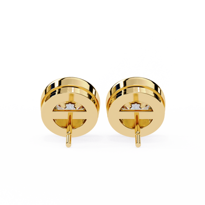 Luna Bezel Lab Grown Diamond Studs