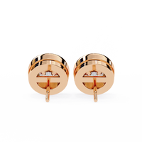 Luna Bezel Lab Grown Diamond Studs - Ophiratbf