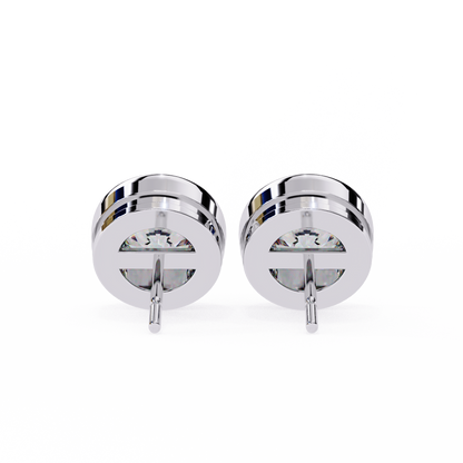 Luna Bezel Lab Grown Diamond Studs