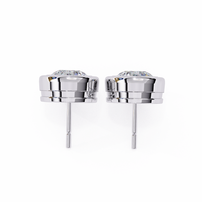 Luna Bezel Lab Grown Diamond Studs