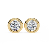 Luna Bezel Lab Grown Diamond Studs - Ophiratbf