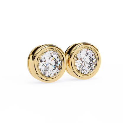 Luna Bezel Lab Grown Diamond Studs