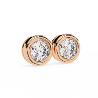 Luna Bezel Lab Grown Diamond Studs - Ophiratbf