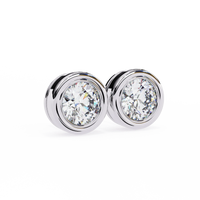 Luna Bezel Lab Grown Diamond Studs - Ophiratbf