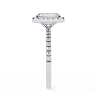 Ophira Lab Grown Diamond Emerald Halo Ring - Ophiratbf