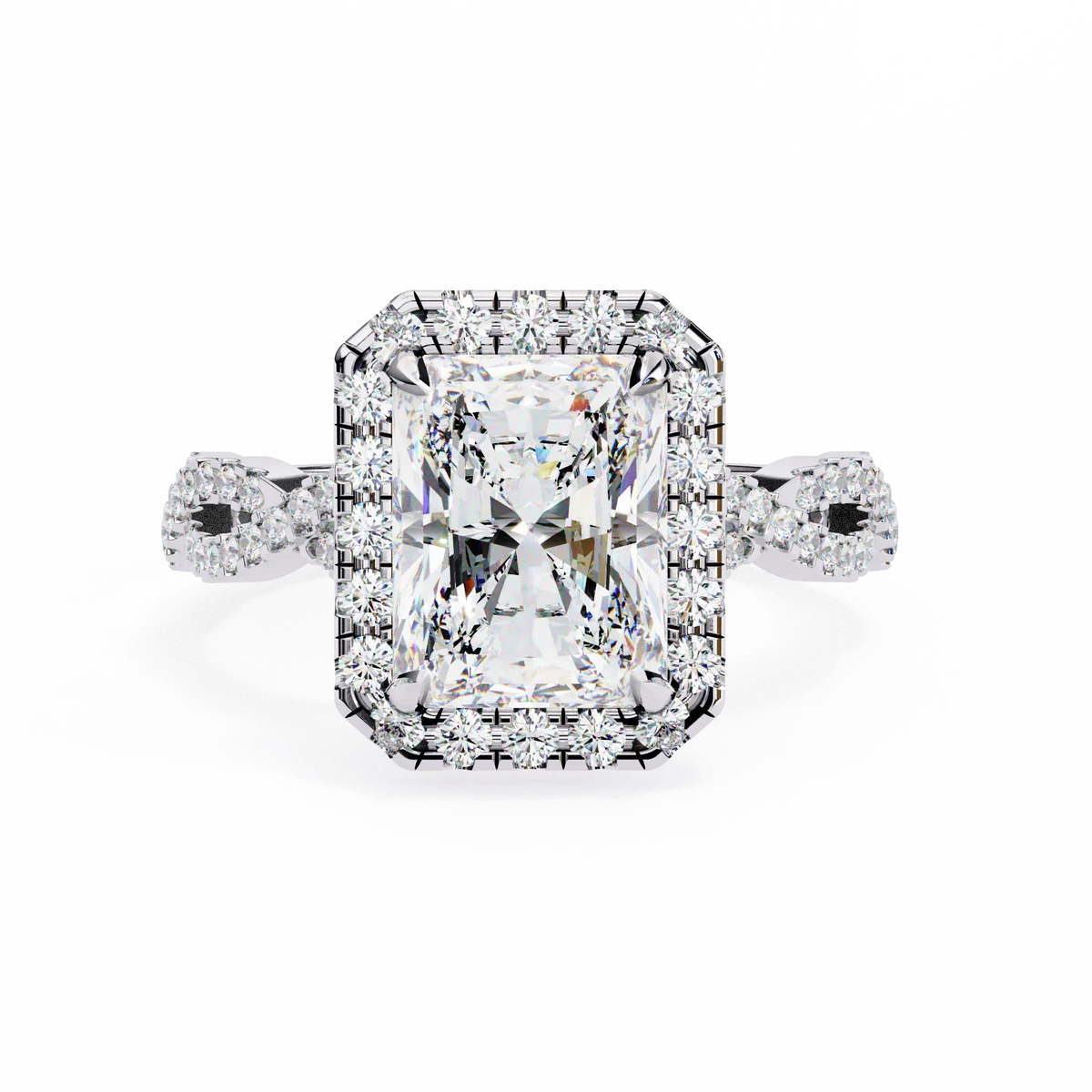 Majestic Twist Lab Grown Diamond Ring - Ophiratbf