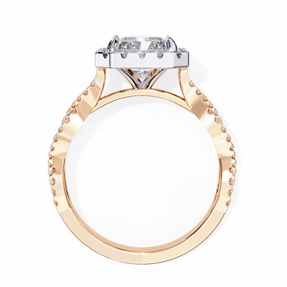 Majestic Twist Lab Grown Diamond Ring - Ophiratbf