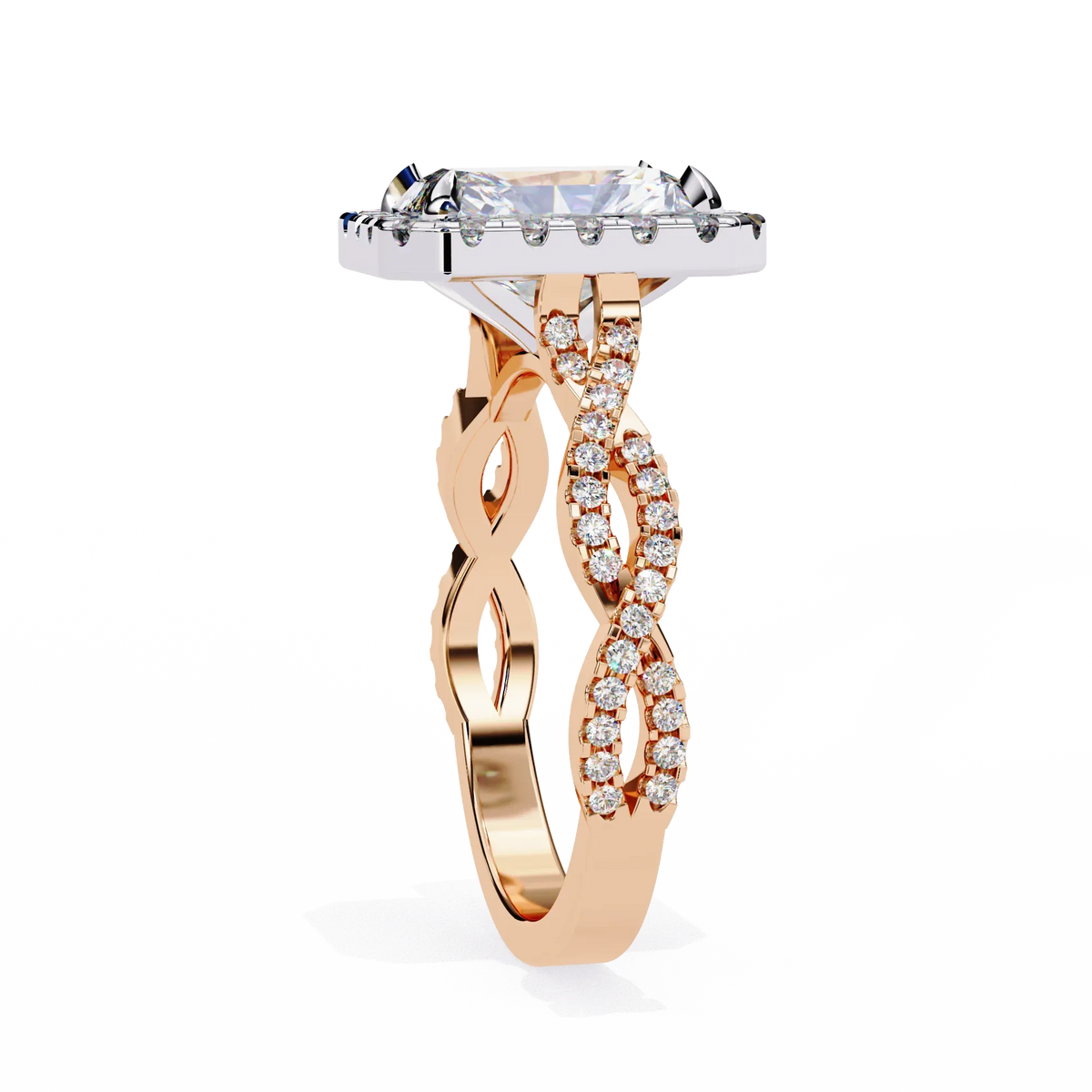 Majestic Twist Lab Grown Diamond Ring - Ophiratbf