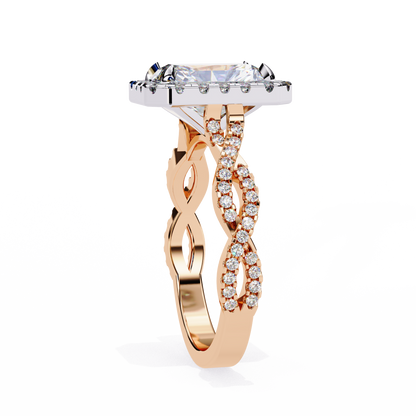 Majestic Twist Lab Grown Diamond Ring