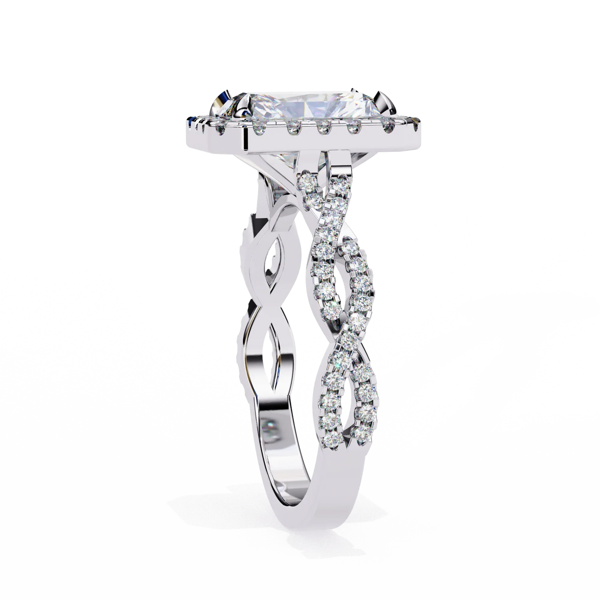 Majestic Twist Lab Grown Diamond Ring - Ophiratbf