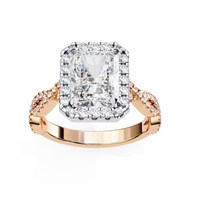 Majestic Twist Lab Grown Diamond Ring - Ophiratbf