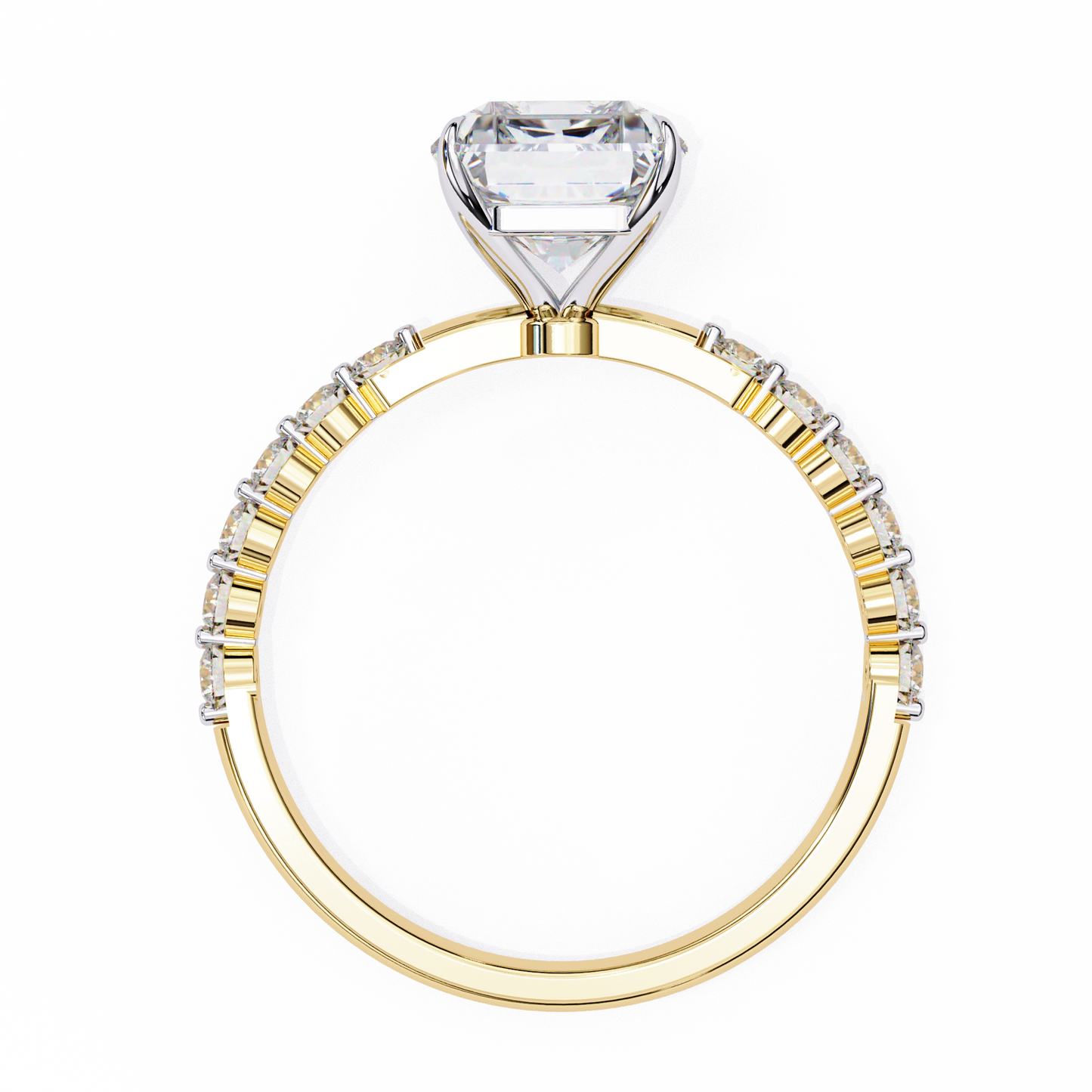 radiant grace lab grown diamond ring