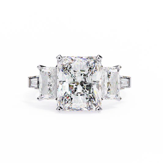 Radiant Harmony Lab Grown Diamond Ring
