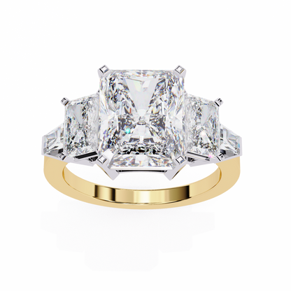 Radiant Harmony Lab Grown Diamond Ring