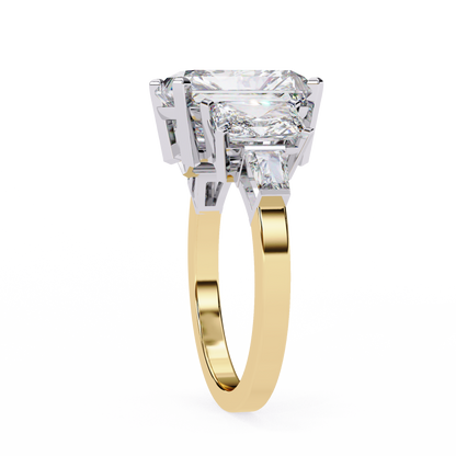 Radiant Harmony Lab Grown Diamond Ring