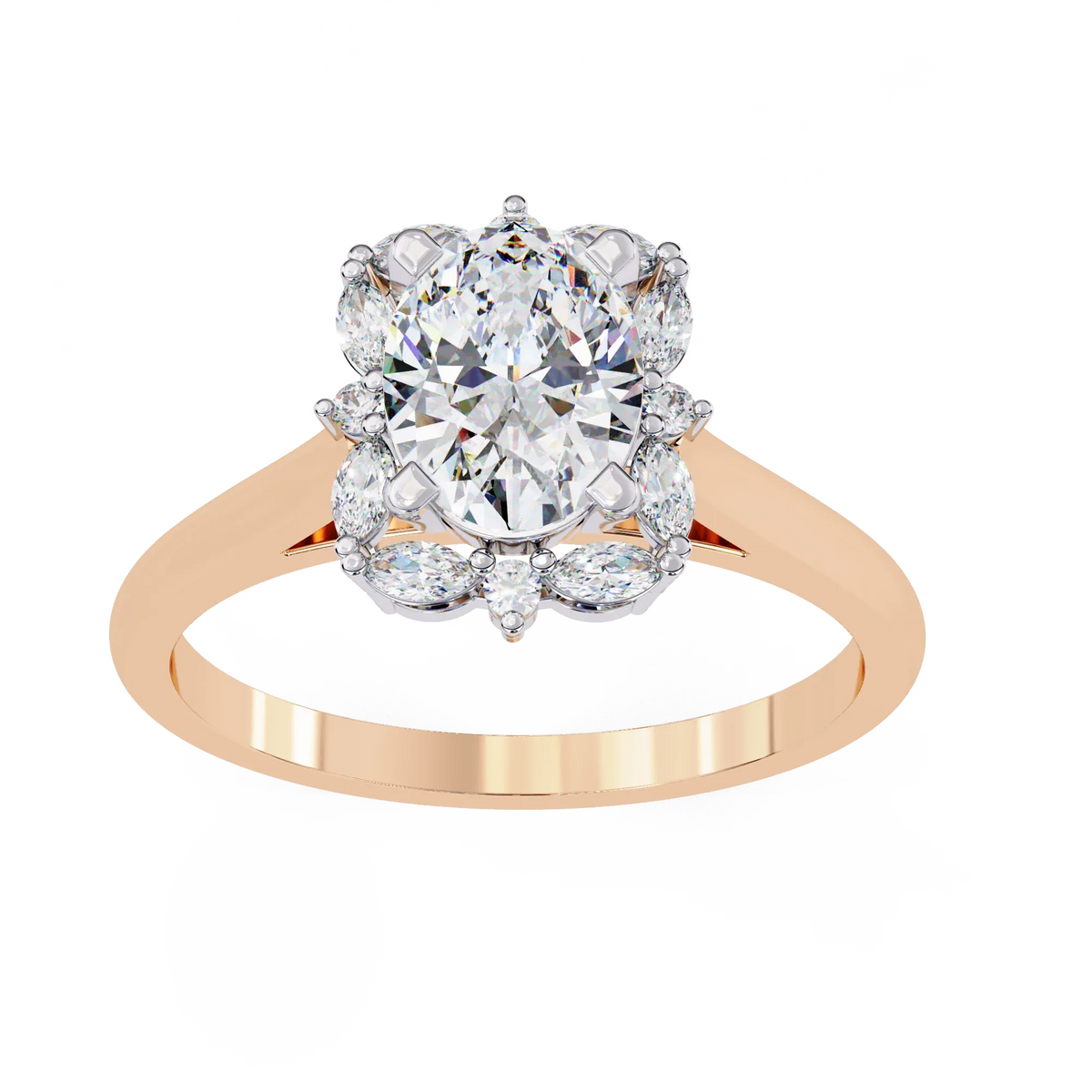 Radiance Cluster Lab Grown Diamond Ring - Ophiratbf