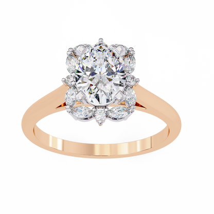Radiance Cluster Lab Grown Diamond Ring