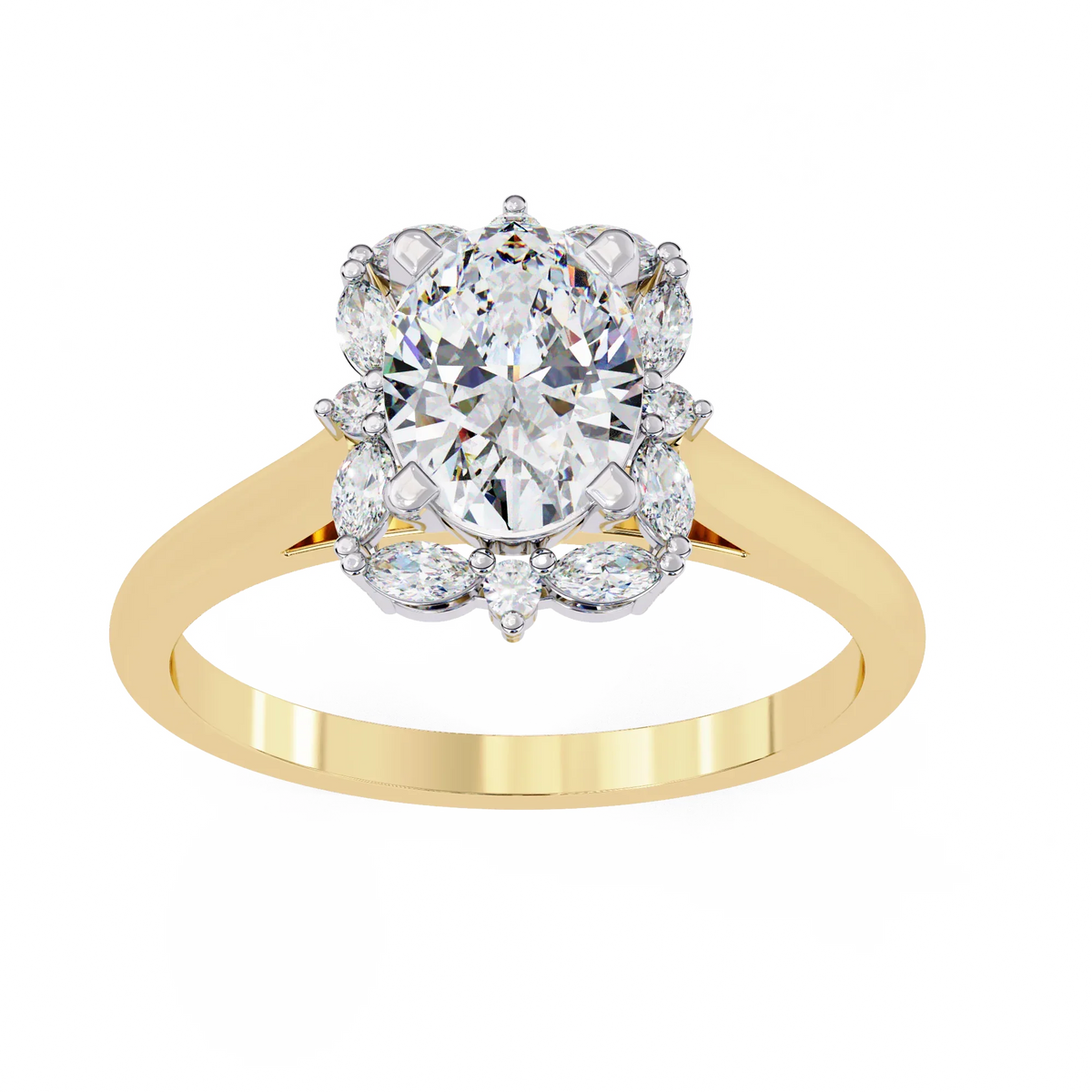 Radiance Cluster Lab Grown Diamond Ring - Ophiratbf