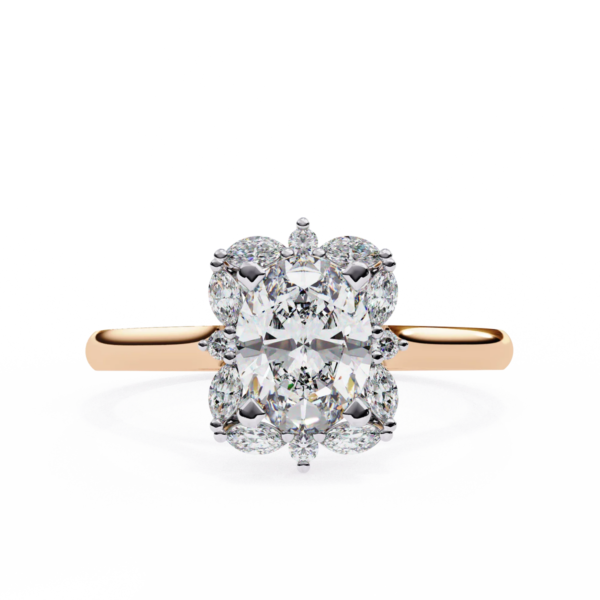 Radiance Cluster Lab Grown Diamond Ring - Ophiratbf