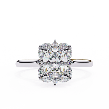 Radiance Cluster Lab Grown Diamond Ring