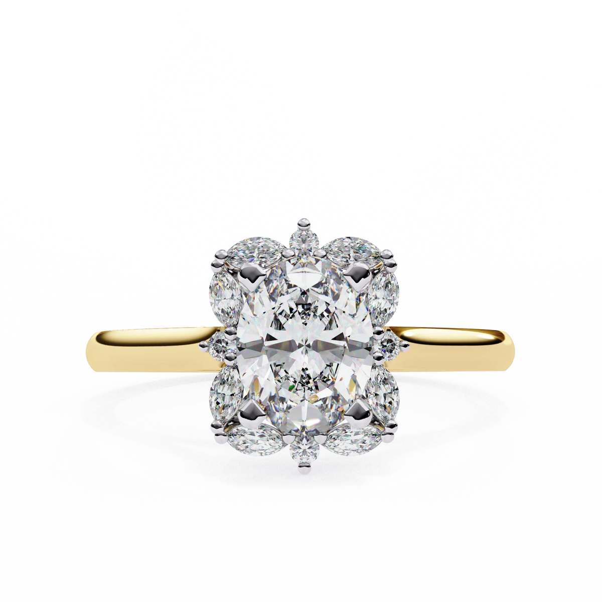 Radiance Cluster Lab Grown Diamond Ring - Ophiratbf