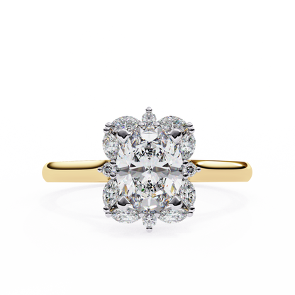 Radiance Cluster Lab Grown Diamond Ring