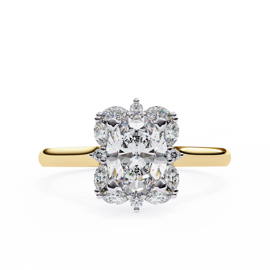 Radiance Cluster Lab Grown Diamond Ring